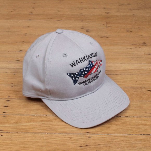 Richardson Hat Mens One Size Gray Salmon Derby Snapback Cap - Picture 2 of 8